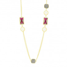 Freida Rothman Rouge Station Necklace - RDYKZMN25-36