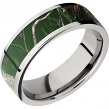 Lashbrook Cobalt Chrome 7mm Men's Wedding Band - CC7F15_RTAPGREEN+POLISH