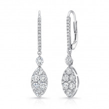 Uneek Leverback Diamond Earrings - LVEC815