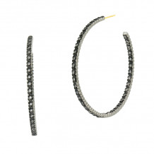 Freida Rothman Twisted Cable Hoop Earring - IFPKZE78-14K