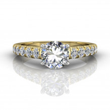 Martin Flyer Two Tone 14k Gold FlyerFit Engagement Ring