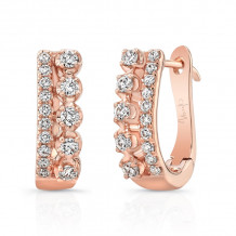 Uneek Arras Diamond Huggie Hoop Earrings - LVEW1534R