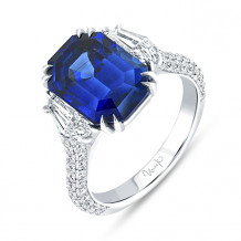 Uneek Blue Sapphire Diamond Engagement Ring - LVS1022ECBSU