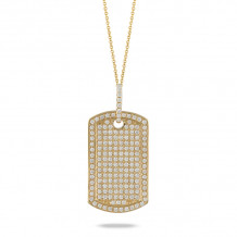 Doves Diamond Fashion 14k Yellow Gold Diamond Pendant - P9558