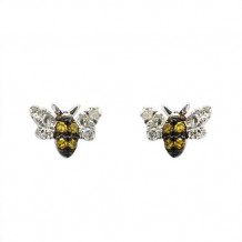 Meira T 14k White Gold Yellow Sapphire and Diamond Earrings