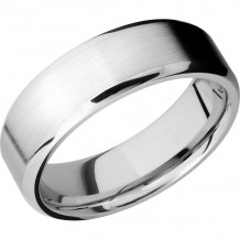 Lashbrook Cobalt Chrome 7mm Men's Wedding Band - CC7B+SATIN_POLISH