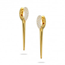 Doves Diamond Fashion 18k Yellow Gold Diamond Earrings - E9777