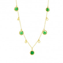 Freida Rothman Stone Droplet Necklace - YZ070456B-DGR40