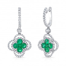 Uneek Emerald Diamond Earrings - LVELG2689E