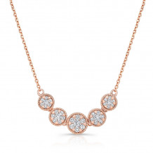 Uneek Fashion Diamond Necklace - LVNMI166R