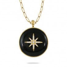 Doves Gatsby 18k Yellow Gold Gemstone Pendant - P9852BO