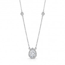 Uneek Pear Shaped Diamond Pendant - LVN606