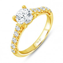 Uneek Timeless Round Diamond Engagement - R606RB-100