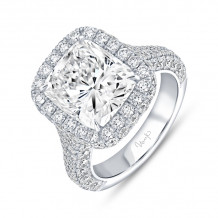 Uneek Signature Cushion Cut Diamond Engagement Ring - R048CUU