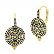 Freida Rothman Signature Pave Leverback Earring - YRZEL020297B