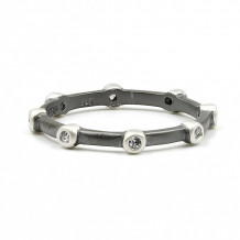 Freida Rothman Bezel Station Stack Ring - PRZR0984B-1-7