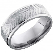 Lashbrook Titanium 8mm Men's Wedding Band - 8FGE+DISC3_POLISH