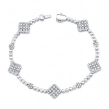 Uneek Bouquet Collection Diamond Shaped Diamond Bracelet - LVBR02