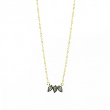 Freida Rothman Fleur Bloomtriple Petal Necklace - FBYKZN12-16E