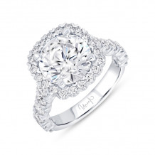 Uneek Timeless Round Diamond Engagement Ring - R616RB-300