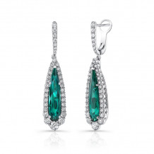 Uneek Indicolite Tourmaline Diamond Earrings - ER001INTOURU