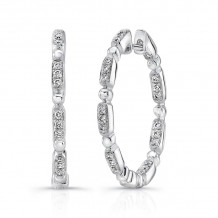 Uneek Rodeo Petite Inside-Out Diamond Hoop Earrings - LVEW2308W