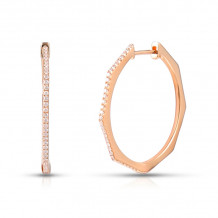 Uneek Hoop Diamond Earrings - LVEAD267R