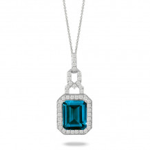 Doves London Blue 18k White Gold Gemstone Pendant - P9583LBT