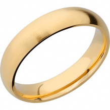 Lashbrook 14k Yellow Gold 5mm Men's Wedding Band - 14KY5D-P+SATIN