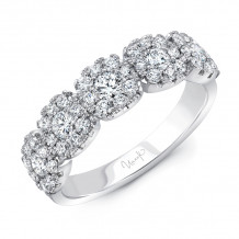 Uneek Diamond Anniversary Band with Cushion-Shaped Halos - LVBRI880W