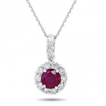 Uneek Round Ruby Pendant - LVNMT1953R