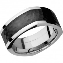 Lashbrook Cobalt Chrome 9mm Men's Wedding Band - CCPF9FSQ16_ZIRCONIUM+HAMMER_POLISH