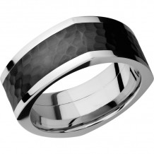 Lashbrook Cobalt Chrome 9mm Men's Wedding Band - CCPF9FSQ16_ZIRCONIUM+HAMMER_POLISH