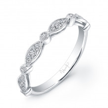 Uneek Art Nouveau-Inspired Diamond Wedding Band - UWB013