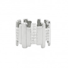 Freida Rothman Platinum Rhodium Plated Sterling Silver Ring