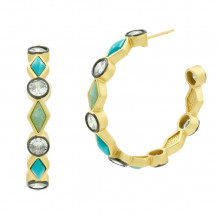 Freida Rothman Shades Of Brooklyn Hoop Earring - CTYRZME03-14K