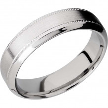 Lashbrook Cobalt Chrome 6mm Men's Wedding Band - CC6HB2UMIL+SATIN_POLISH