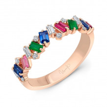 Uneek Emerald, Ruby and Blue Sapphire Diamond Fashion Ring - LVB0328RWF