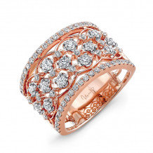 Uneek Rosaline Open Lace Diamond Band - LVBW405R