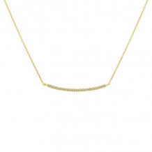 Meira T 14k Yellow Gold Bar Necklace