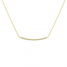 Meira T 14k Yellow Gold Bar Necklace
