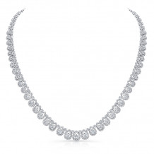 Uneek 15-Carat Diamond Teardrop Halo Necklace - LVNJ14