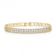 Uneek Fairfax Three-Row Stack-Illusion Diamond Bangle Bracelet - LVBAW2149Y