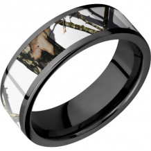 Lashbrook Black Cobalt chrome 7mm Men's Wedding Band - Z7F15_MOCWINTER+POLISH