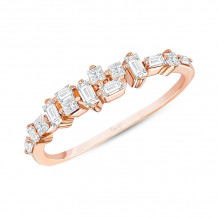 Uneek Diamond Ring with Baguette and Princess Diamonds - LVBAD271R