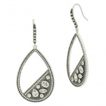 Freida Rothman Platinum Rhodium Plated Sterling Silver Earrings