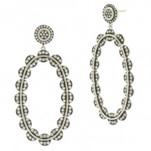 Freida Rothman Platinum Rhodium Plated Sterling Silver Earrings