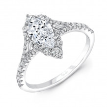 Uneek Pear Shaped Diamond Engagement Ring - SWS232DSSSW-8X5PE