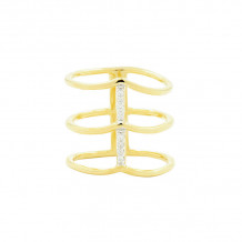 Freida Rothman Platinum Rhodium Plated Sterling Silver Ring