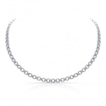 Uneek Diamond Pave Link Necklace - LVND10